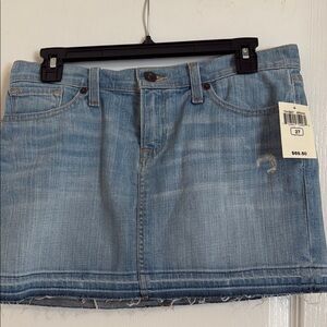 Light Blue Denim Mini Skirt